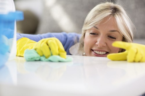 Stain removal from fabric seating during upholstery cleaning